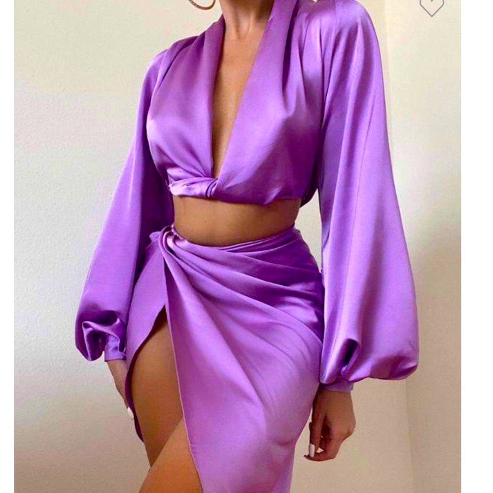 Crop Top & Twist Skirt Set